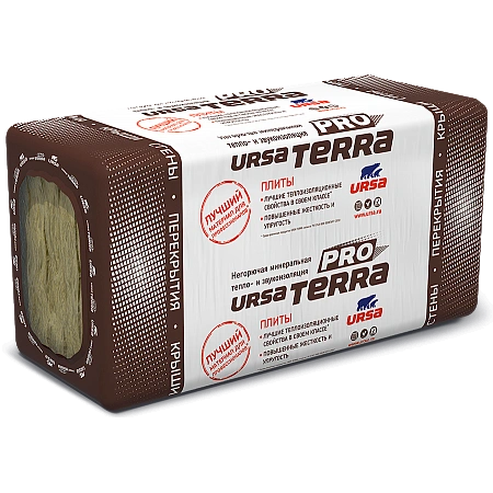 Утеплитель URSA TERRA PRO 34 PN 1000x610x50 мм (8 шт/уп, 0,244 м3, 4,88 м2)